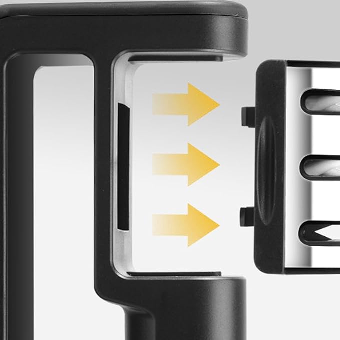 Professional 4-Stage Kitchen Knife Sharpener, Premium Polish Blade System for Steel Knives, Fruit Knives and Scissors