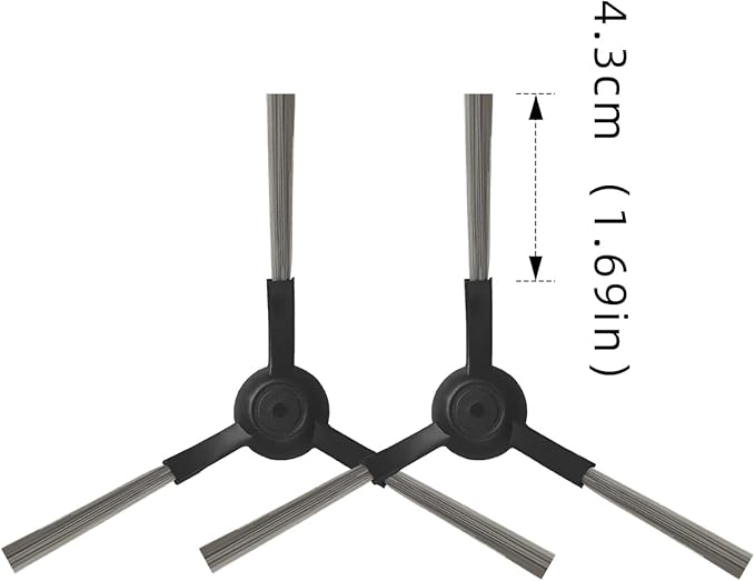 Replacement Parts Compatible with WYZE Robot Vacuum Cleaner WVCR200S Accessories, 2 Main Brushes, 6 Hepa Filters, 8 Side Brushes Attachment Spare Pack