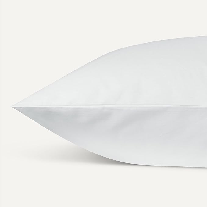 Amazon Basics Soft Organic Cotton Sheet Set with 2-Pieces Pillowcase, White, Full