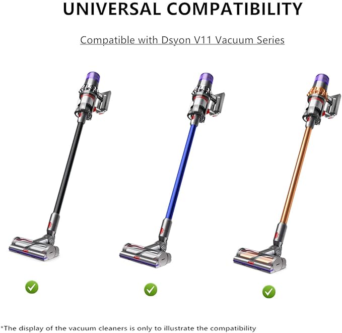 Brush Roller for Dyson V11 Vacuum Cleaner 970100-03 and 970100-05 Replacement Bar Assembly, Replace Part 970135-01, 970135-02 (3 Prong Drive & with Screw)