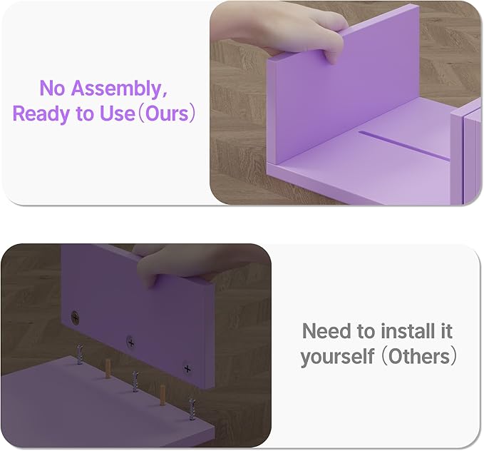 Elephance Dual Monitor Stand with USB Ports,Wood Computer Monitor Stand with Drawer,Adjustable Monitor Stand Riser,Desk Organizer for PC,Computer,Laptop,Purple Pink