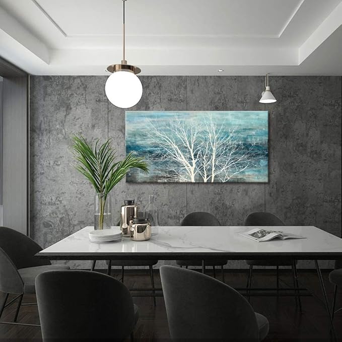 Sxurmtiie abstract landscape bedroom wall art three of life artwork piceure 24inch x48inch modern paintings living room decortaion