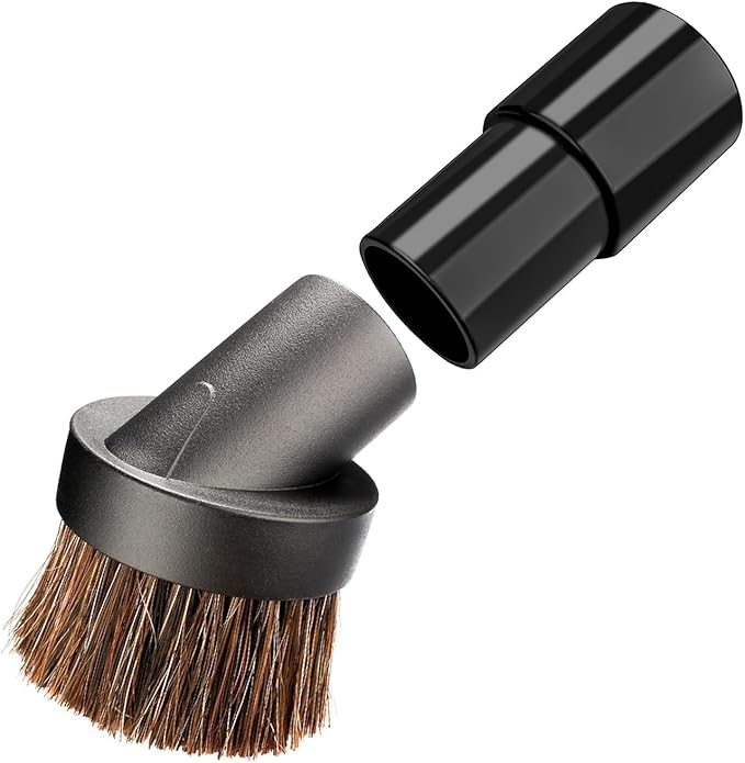 4PACK- Horse Hair Brush Vacuum Attachment Set, Round Dust Brushs for Shark Vacuum Brush Attachment, For Shark Vacuum Attachments & Brushes With Vacuum Hoses Adapter