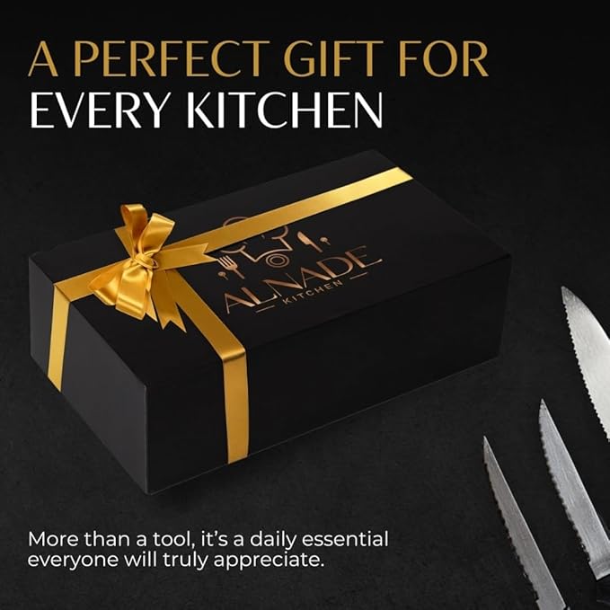 Rolling Knife Sharpener – Diamond & Ceramic Wheels, Manual Kitchen Blade Sharpener with 15° & 20° Angle Guide, Magnetic Blade Support, Ergonomic Beech Wood Handle for a Comfortable, Controlled Grip