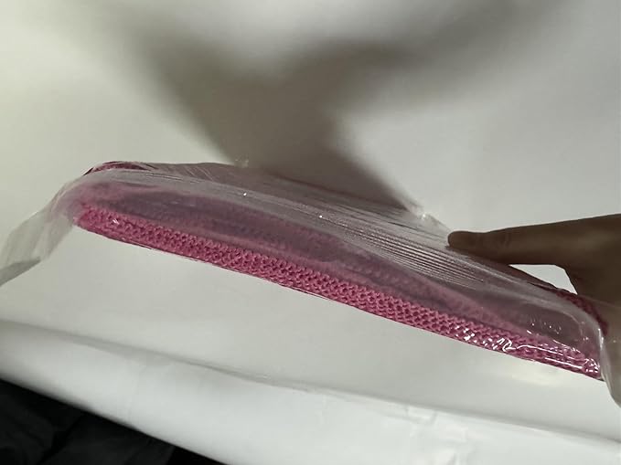 Pink Microfiber Cleaning Cloth 13"x13", Ultra Soft Absorbent Microfiber Cleaning Rags for Housekeeping Cleaning Supplies, Lint Free Reusable Cleaning Cloths for House Washable, Pack of 12