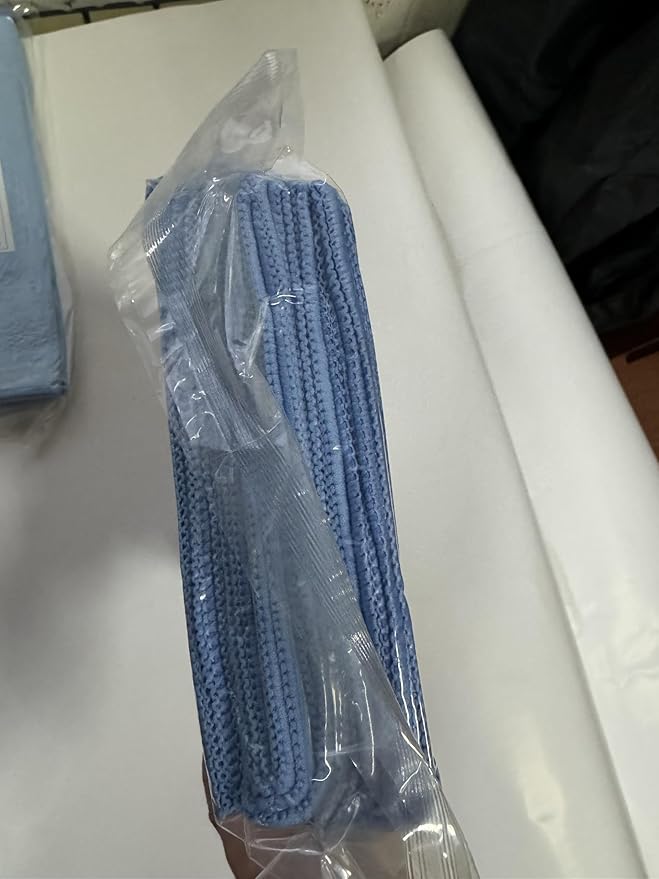 Microfiber Cleaning Cloth-24Pcs (13x13 inch) Ultra Soft Highly Absorbent Rags for Housekeeping-Machine Wash (Blue)