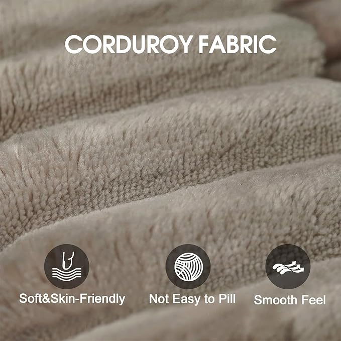 107 Inch Cloud Sectional Couch, Modern Modular Sectional Sofa with Deep Seat, Corduroy Boneless Couches with L-Shape Chaise for Living Room Bedroom, No Assembly Required (Camel, Left Facing Chaise)