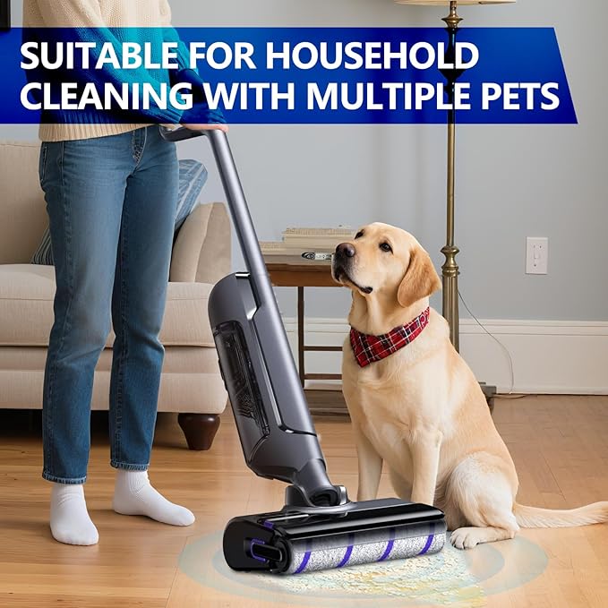 keluke 6 Pack Replacement Roller Brush and Vacuum Filters Compatible with Narwal S20 Pro Wet Dry Vacuum Cleaner,Vacuum Accessories Kit 2 Roller Brush,4 HEPA Filters for Home Cleaning