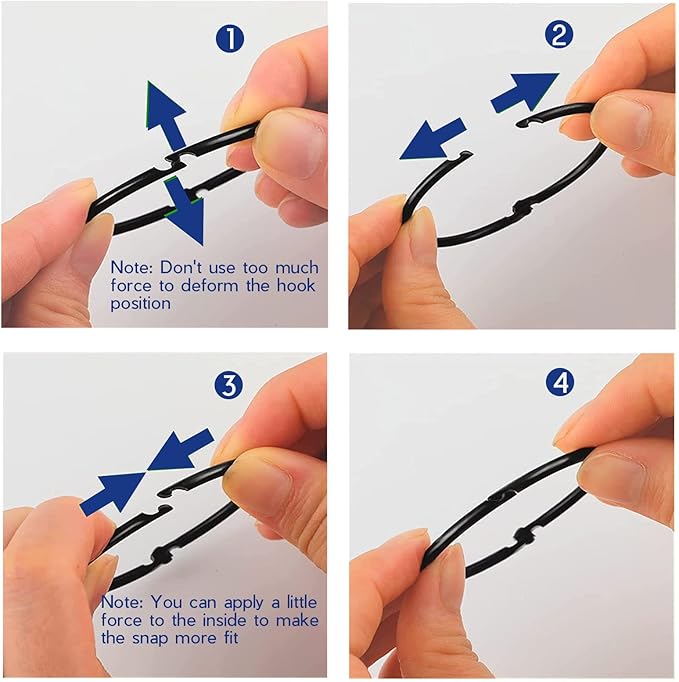 24 Pack Shower Curtain Rings,Rust Proof Shower Curtain Hooks for Bathroom,Circular Decorative Shower Curtain Rings and Hooks for Shower Rod,Metal Shower Rings for Curtain,Loose Leaf Rings(Black)