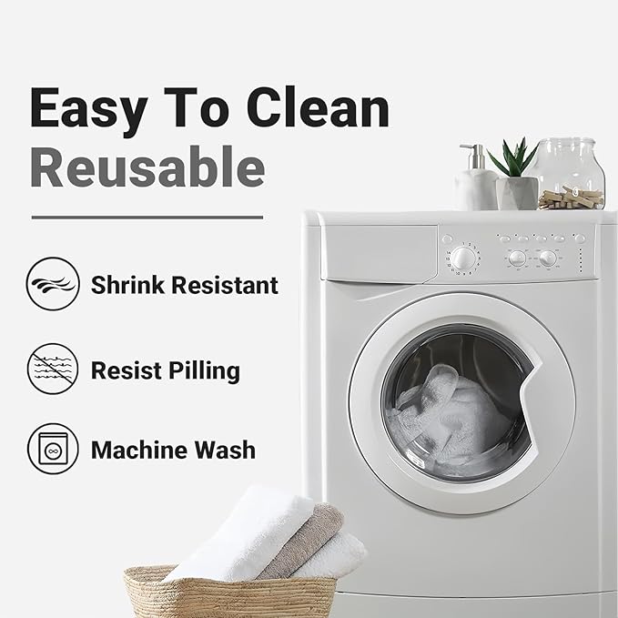 Textured Table cloth for Rectangle table, Heavy Duty Farmhouse Tablecloth Solid Cotton Linen Waterproof Wrinkle Free Burlap Table Cover for Kitchen Dining,Party, Light Grey 55''x106'',8-10 Seats