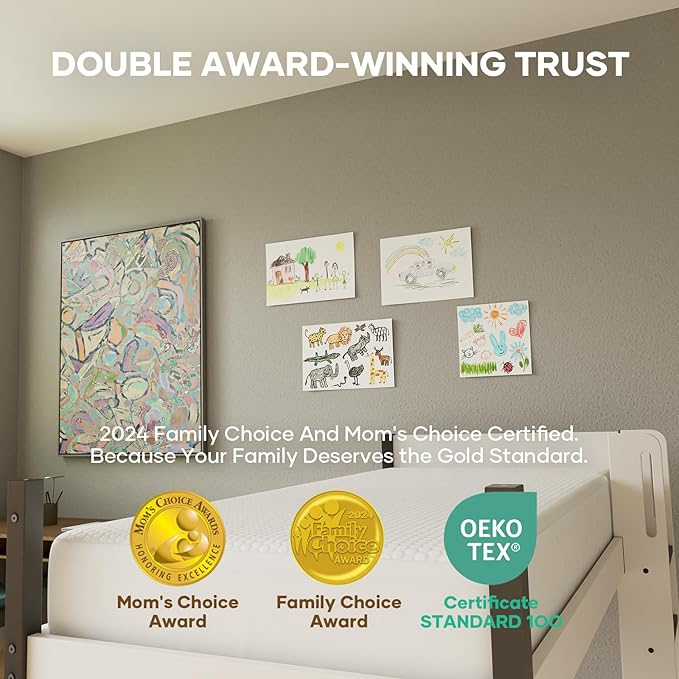 OhGeni 100% Waterproof Mattress Protector, Twin Size Mattress Pad, Fits 6"-20" Mattresses with Deep Pocket, Cooling, Breathable Fitted Sheets, Soft Bed Cover, Noiseless, Machine Washable