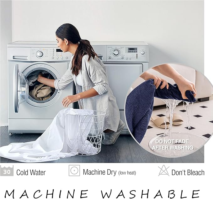 ALIECOM Sectional Couch Covers L Shape Sectional Sofa Cover for Dogs 2 Piece Thick Chenille L Shaped Couch Cover Blanket Chaise Sofa Slipcovers Pet Furniture Protector Washable (XX-Large, Navy Blue)