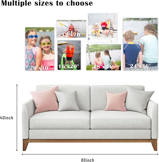 ZXDZSM Personalized Custom Canvas Poster(Unframe,22"X34"): Upload Your Image/Photo - Custom Personalized Photo to Poster Printing, Wall Art Prints ๏ปฟ