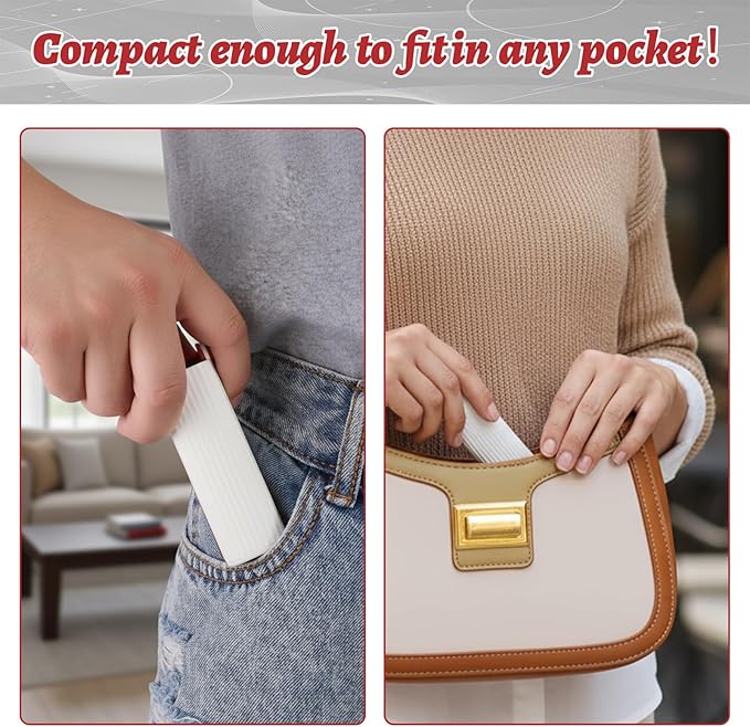 2 Pcs Portable Mini Lint Remover, Mini Lint Roller, Washable Reusable Phone Screen Cleaner, Pet Hair Remover for Clothes and Pet Hair