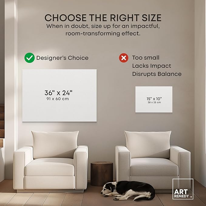 Art Remedy Another Dimension Canvas Modern Black White Abstract Wall Art, Black Frame, 54" x 36"