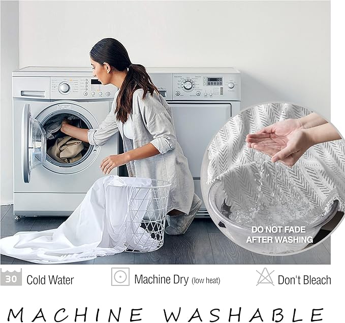 ALIECOM Boho Couch Covers for Sectional Sofa 2 Piece Thick Chenille L Shape Sectional Sofa Cover for Dogs Couch Blanket Sofa Slipcover Pet Furniture Protector Washable (X-Large, Lines Light Grey)