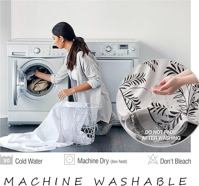 ALIECOM Boho Couch Covers for Sectional Sofa 2 Piece Thick Chenille L Shape Sofa Cover Washable Reversible Couch Cover Blanket Chaise Slipcover Pet Dog Furniture Protector (X-Large, Fashion Black)