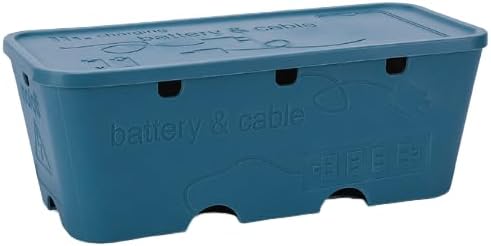 11.8x5.1x4.3in Cable Management Box Cable Organizer Box and Power Strip Box Hide Desk Cord and Floor Cables to Cover and Hide & Power Strips & Cords