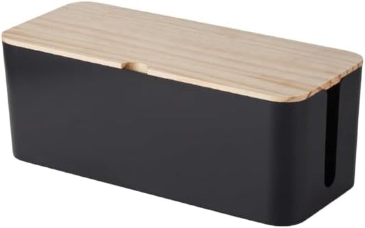 12.5x5.35x4.72in Cable Management Box Cable Organizer Box and Power Strip Box Hide Desk Cord and Floor Cables to Cover and Hide & Power Strips & Cords
