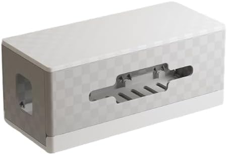 12.5x5.7x5.3in Cable Management Box Cable Organizer Box and Power Strip Box Hide Desk Cord and Floor Cables to Cover and Hide & Power Strips & Cords