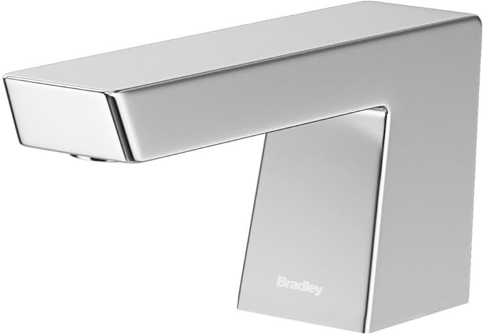 Bradley Zen Liquid Soap Dispenser, Sensor Activated, Ring Light Indicates Low Battery, Low Soap or Overflow, Deck Mounted, Auto Top Fill, Polished Chrome