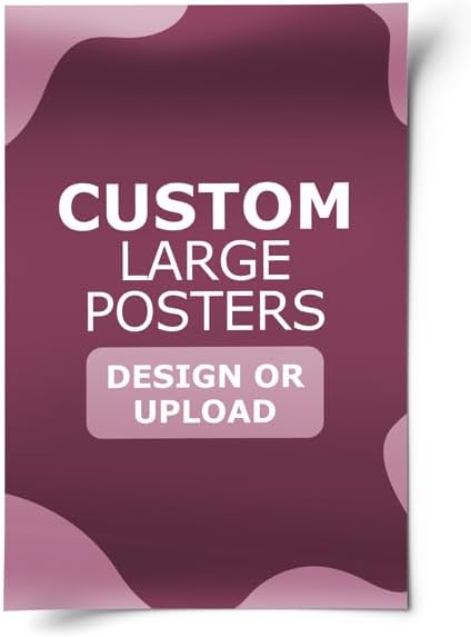 GotPrint Custom Large Posters, Glossy, Vertical | Upload Design or Add Text | Personalized Photo | Wall Art Prints Home Decor 24 x 36, 3 Qty