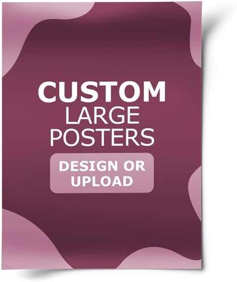 GotPrint Custom Large Posters, Glossy, Vertical | Upload Design or Add Text | Personalized Photo | Wall Art Prints Home Decor 18 x 24, 15 Qty