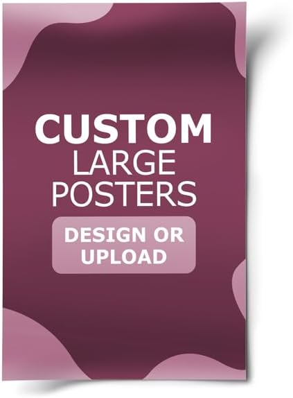 GotPrint Custom Large Posters, Glossy, Vertical | Upload Design or Add Text | Personalized Photo | Wall Art Prints Home Decor 11 X 17, 3 Qty