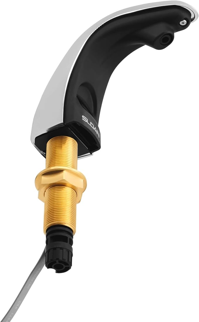 Sloan Optima ESD-200 Deck-Mounted Liquid Soap Dispenser - Infrared Sensor Activated, Polished Chrome Finish, Plug-In Adapter, Modular One-Piece Construction, 3346051