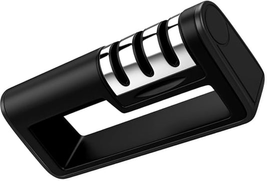 Professional 4-Stage Kitchen Knife Sharpener, Premium Polish Blade System for Steel Knives, Fruit Knives and Scissors