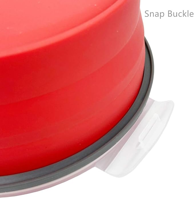 CARTINTS 1200ml Large Collapsible Food Containers Silicone Lunch Containers Silicone Leftover Food Containers, Ideal for Camping Travel, 3Pack