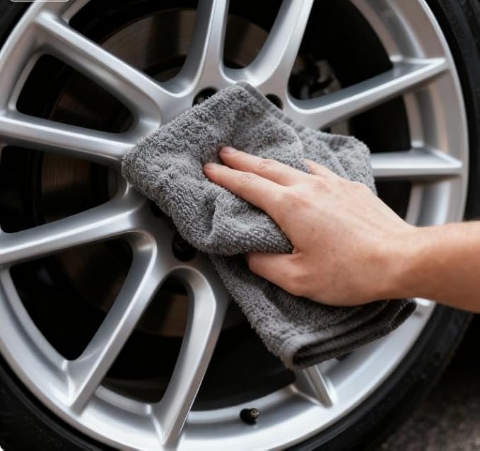 Multipurpose Microfiber Cleaning Cloths, Gray, Ultra Soft Absorbent Towels for Car, Kitchen, Home