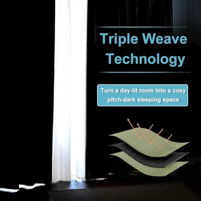 RYB HOME Curtains for Bedroom 63 inches Long, Blackout Thermal Insulating Window Treatment Drapes for Living Room Bathroom Basement Laundry Classroom, W 34 x L 63, Sage Green, 2 Panels