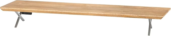 Anji Mountain Monitor Stand - Desktop Organizer & Laptop Riser, Ergonomic Monitor Riser, Space-Saving Monitor Stand for Desk, Durable Construction, Easy Assembly, Ideal for Home & Office,Natural