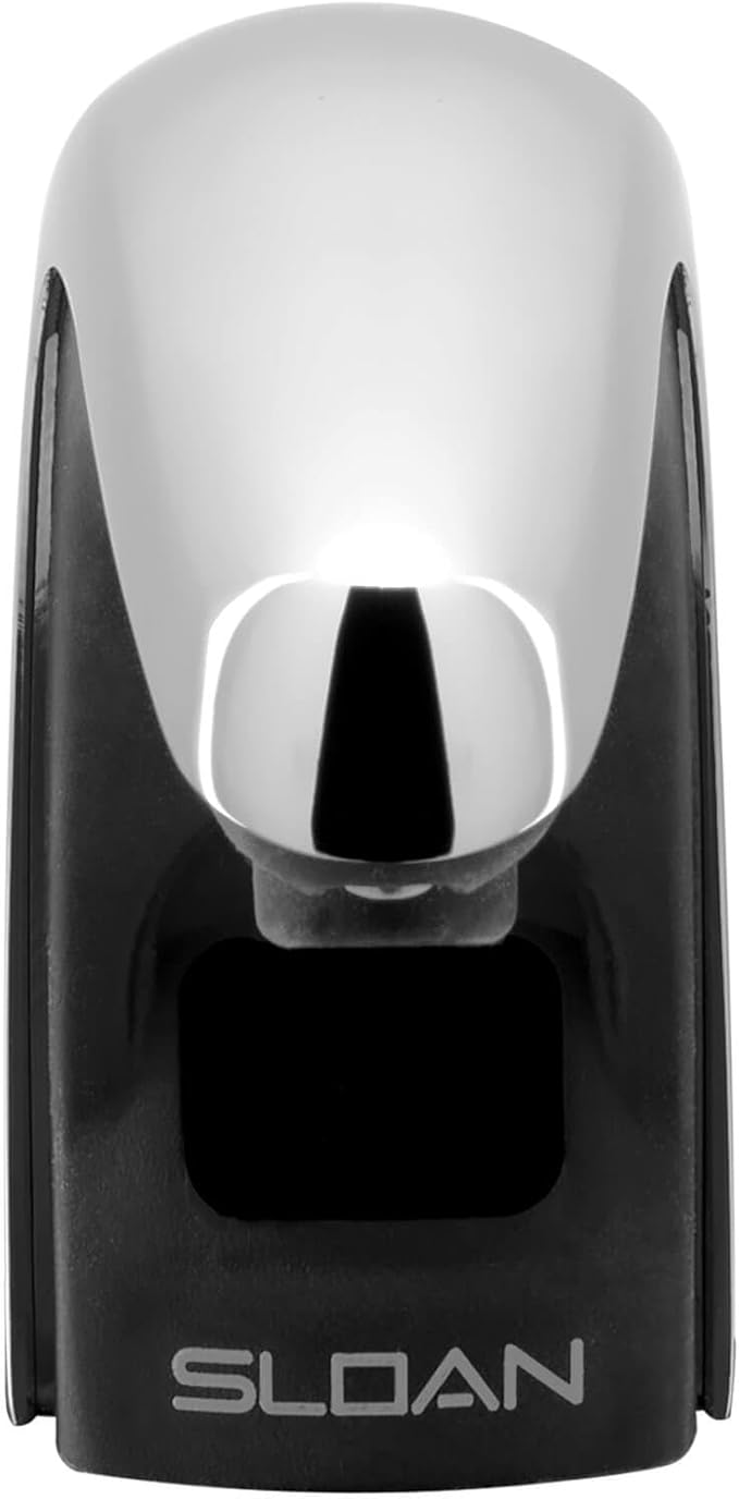 Sloan Optima ESD-200 Deck-Mounted Liquid Soap Dispenser - Infrared Sensor Activated, Polished Chrome Finish, Plug-In Adapter, Modular One-Piece Construction, 3346051