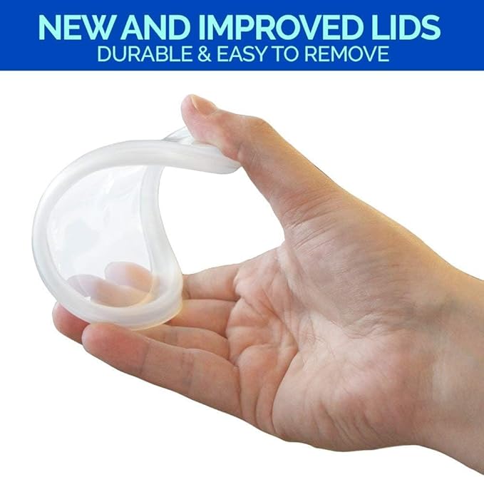 Healthy Packers 50pk 16oz Deli Containers with Lids – BPA-Free Plastic Soup Containers for Food Storage, Meal Prep & Slime – Microwave, Freezer & Dishwasher Safe – Leakproof & Stackable