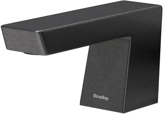 Bradley Zen Foam Soap Dispenser, Sensor Activated, Ring Light Indicates Low Battery Soap or Overflow, Deck Mounted, Auto Top Fill, Brushed Black Stainless Steel