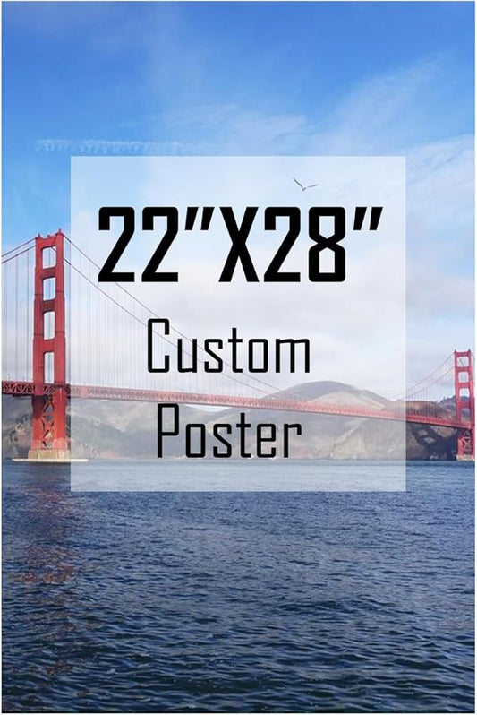 ZXDZSM Personalized Custom Canvas Poster (Unframe,22"X28"): Upload Your Image/Photo - Custom Personalized Photo to Poster Printing, Wall Art Prints ﻿