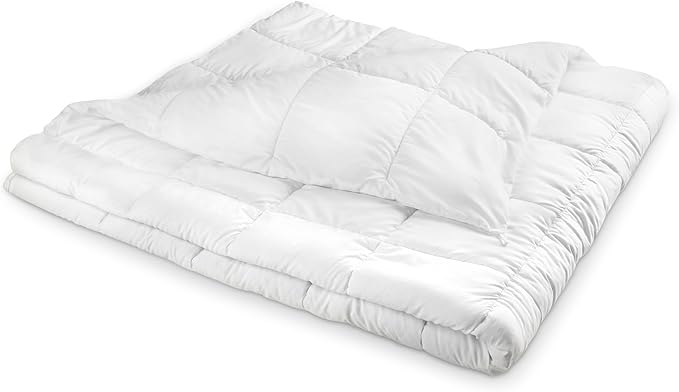 Slumberjack Duvet Insert Twin - Premium Peached Breathable Fabric, Soft & Cozy, Made in USA, Hypoallergenic, Box-Quilt Construction, Machine Washable, Corner Loops