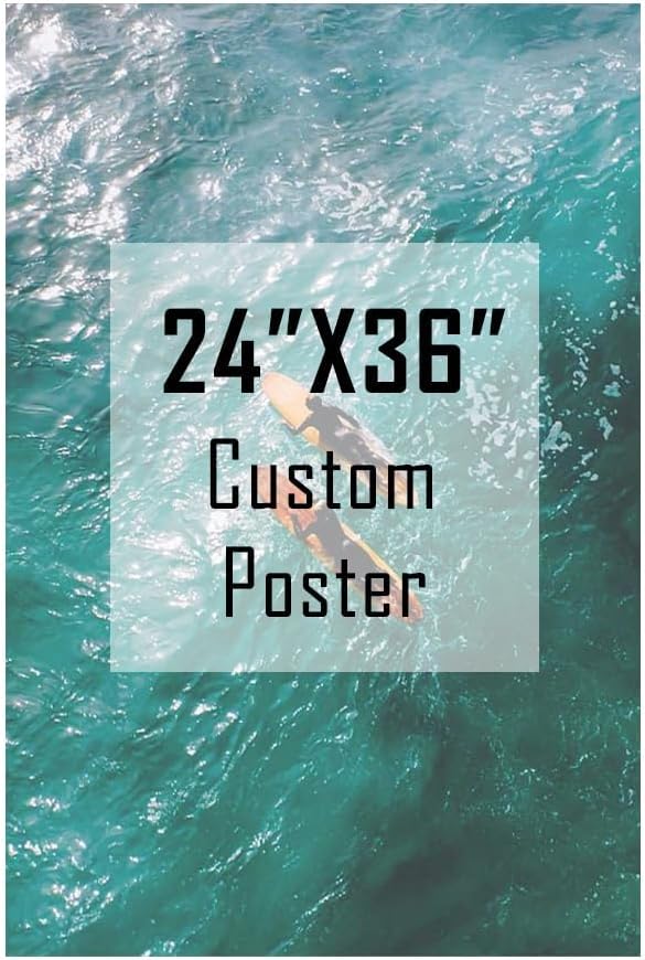 ZXDZSM Personalized Custom Canvas Poster(Unframe,24"X36"): Upload Your Image/Photo - Custom Personalized Photo to Poster Printing, Wall Art Prints ﻿