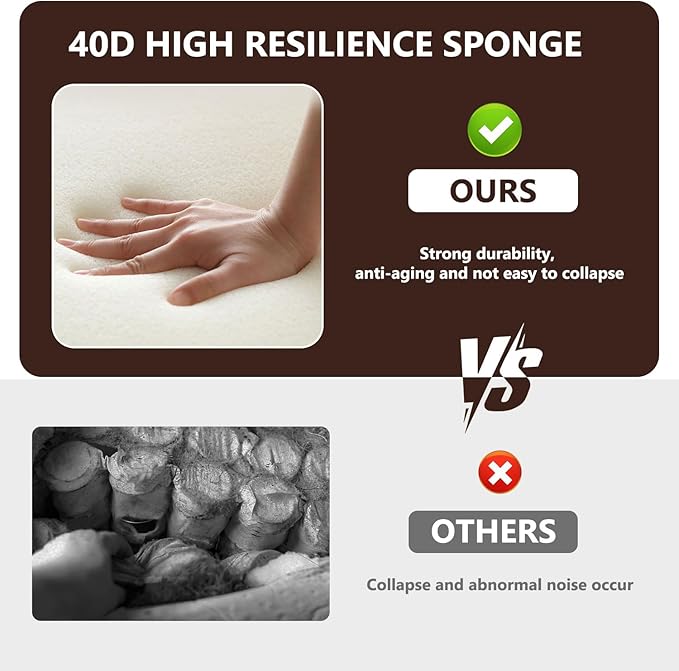 107'' L-Shaped Modern Modular Sectional Cloud Couch, 4-Seat Chenille Deep-Seat Sofa with Pillow for Living Room, Bedroom, Apartment, Camel