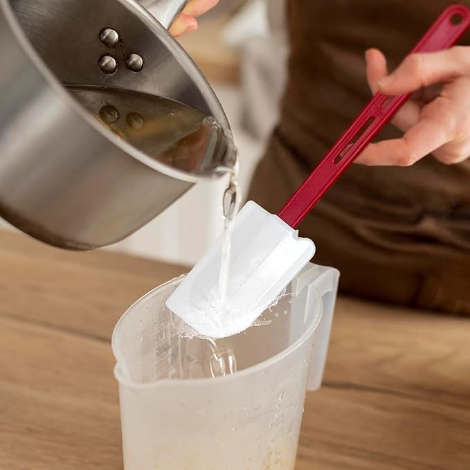 Silicone Baking Spatula Pack of 3, Silicone Rubber Spatulas 14-Inch, Rubber Spatulas for Baking, Cooking & Butter Scraping, Nostick & Heat Resistant