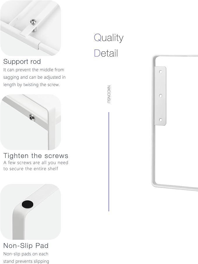 Nxconsu Cabinet Shelf Expandable Height Adjustable Shelf Organizer Riser for Kitchen Cabinet Pantry Cupboard Under Sink Countertop Organization Storage Space Saver Stackable Heavy Duty Metal White XL