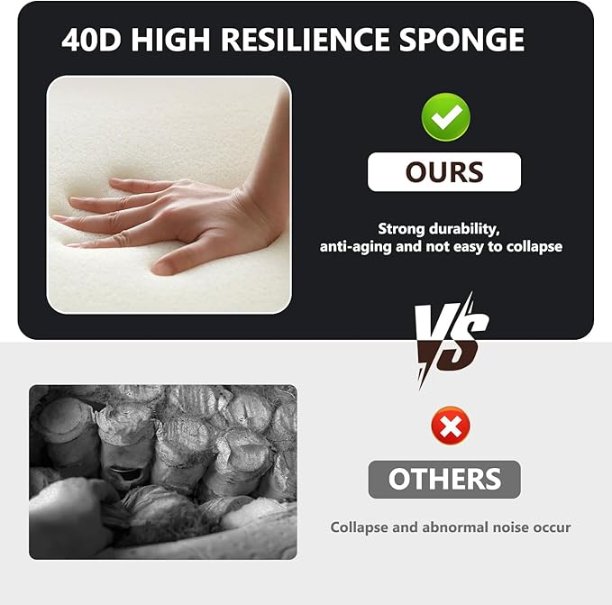 107'' U-Shaped Modern Modular Sectional Cloud Couch Whit Ottoman, 4-Seat Chenille Deep-Seat Sofa with Pillow for Living Room, Bedroom, Apartment, Ocean Blue