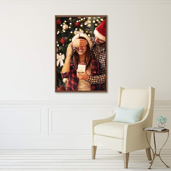 wall26 Framed Custom Canvas Wall Art for Living Room, Bedroom Canvas Prints for Home Decoration Ready to Hang - 24"x36", Natural Frame