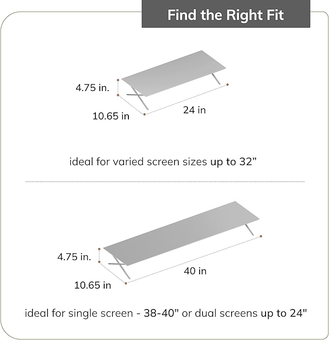 Anji Mountain Monitor Stand - Desktop Organizer & Laptop Riser, Ergonomic Monitor Riser, Space-Saving Monitor Stand for Desk, Durable Construction, Easy Assembly, Ideal for Home & Office,Natural