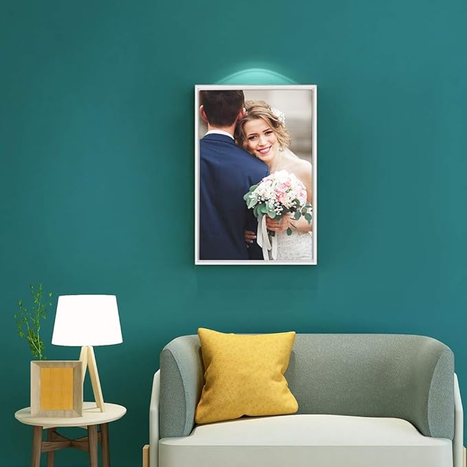 wall26 Framed Custom Canvas Wall Art for Living Room, Bedroom Canvas Prints for Home Decoration Ready to Hang - 16"x24", White Frame