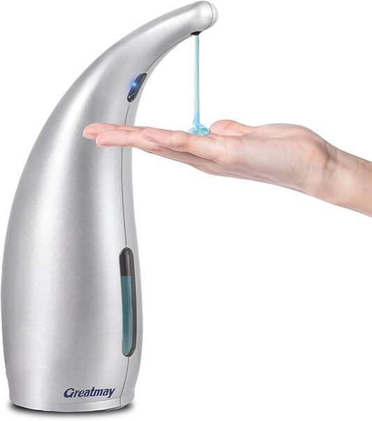 Adjustable Automatic Soap Dispenser Touchless, 4 Adjustable Levels Touchless Sensor Liquid Soap Pump，300ml Rechargeable Magnetic Charging Hand Soap Dispenser for Kitchen，Bathroom