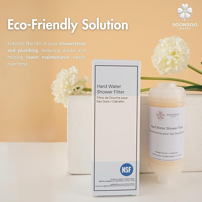 Hard Water NSF Shower Filter - Reduce Limescale & Impurities