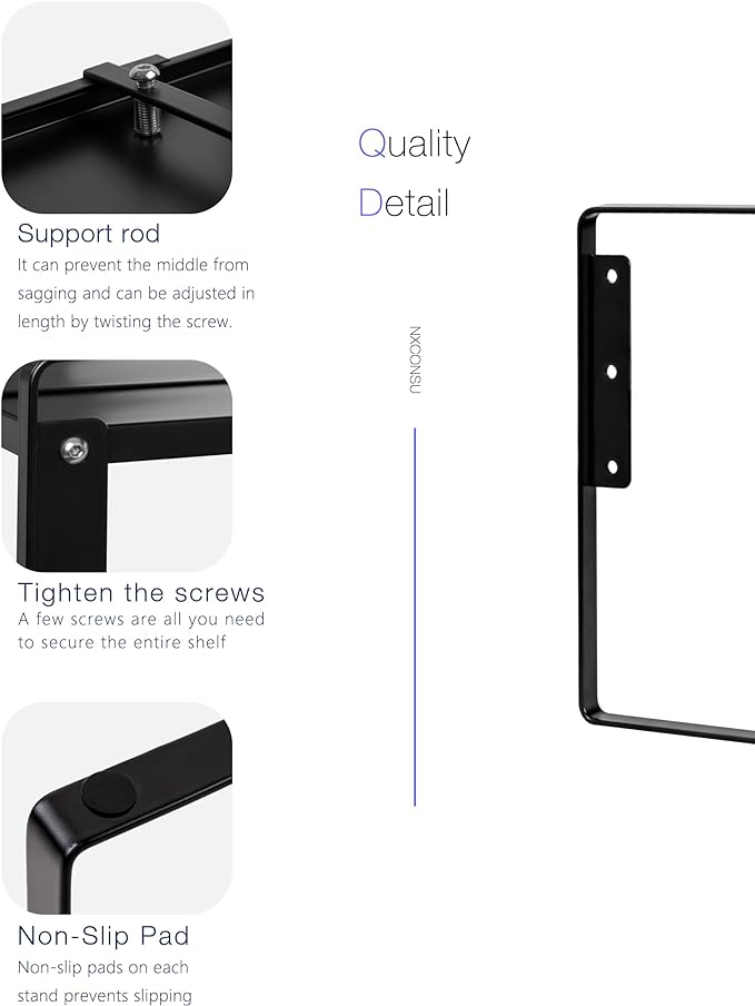 Nxconsu Cabinet Shelf Expandable Height Adjustable Organizer Riser for Kitchen Cabinet Pantry Cupboard Under Sink Countertop Organization Storage Space Saver Stackable Heavy Duty Metal Black